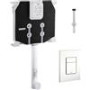 CASSETTA DA INCASSO GROHE 8 CM CON PLACCA BIANCA E CANOTTO