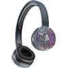 Music Sound | HEADBAND Bluetooth | Cuffie on Ear Bluetooth Archetto Estendibile - PlayTime 20h - Fantasia Paillettes, One Size