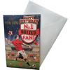 Sensations / Xpress Yourself Biglietto di compleanno Express Yourself per fan numero 1 United - include busta - biglietto di compleanno per tifosi di calcio