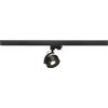 SLV faretto sistema trifase KALU TRACK/Faretto LED trifase, faretto, faretto da soffitto, lampada da soffitto, sistema a binari, illuminazione di interni / 3000K 13W 860lm nero dimmerabile 95 gradi