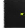 Miquelrius - Quaderno A4, 80 Fogli in 1 colore, Carta 70 g/m², Quadretti 5 mm, Copertina in polipropilene 0,8 mm, Spirale 360°, 4 fori, Prodotto in Spagna, Notebook The Original, Verde