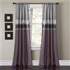 Lush Decor Night Sky Window Curtain Single Panel Tenda per Finestra con Cielo Notturno, Poliestere, Viola & Grigio, W 42 x L 84 (1 Panels)