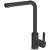 Elleci MGKS0140 - Miscelatore per lavello da cucina Granitek Nero