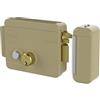 Yale Security YALE Serratura elettrica da applicare Y68800601, Destra C/K e pulsante, in acciaio verniciato, apertura con chiave e con impulso elettrico a pulsante