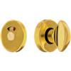 effedielle NOTTOLINO WC LIBERO-OCCUPATO D 45 MM OTTONE LUCIDO. MANIGLIA A FARFALLA PER PORTE SCORREVOLI WC BAR-RISTORANTI-HOTEL-UFFICI