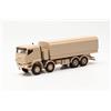 Herpa modello di camion Iveco Trakker 8x8 protected flatbed truck, in scala 1:87, Made in Germany, modello tedesco, statuetta plastica