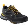 Jack Wolfskin Force Striker Texapore Low M, Scarpe da Jogging Uomo, Black Burly Yellow Xt, 43 EU