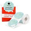 Phomemo M110 M120 M200 M220 Etichetta circolare ondulata - etichette termiche per prezzo, nome, indirizzo, logo, codice a barre, 50 mm x 50 mm, gradiente verde (1 rotolo)