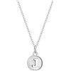Elli Necklace Platelet Initials Letter J Minimal In 925 Sterling Silver