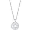 Elli Collana Donne Ciondolo Cordoncino Moneta Rotondo Sole Tendenza Vintage in Argento Sterlino 925