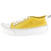 Andrea Conti Sneaker da Donna, Scarpe da Ginnastica, Giallo Bianco, 37 EU