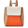N.V. Bags Beth Arancione/Beige, Zaino Donna, One Size