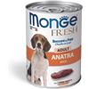 Monge Fresh Adult Patè 400 gr - Anatra - Confezione da 6 pezzi - Cibo Umido per Cani - 1° ORDINE? scegli lo sconto BZR5 / BZR20 + 200 punti fedeltà