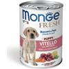 Monge Fresh Puppy Patè 400 gr - Vitello con ortaggi Cibo Umido per Cani
