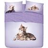 Bassetti Completo Letto Copriletto Matrimoniale 2 PIAZZE Linea Natura 100% Cotone Made in Italy