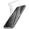 Captor Cover Trasparente per Samsung Galaxy A34 5G, Custodia TPU in Silicone Flessibile Morbida e Sottile, Alta Qualità con Bordo Rialzato per Schermo e Protezione Fotocamera (Trasparente)