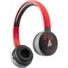 Music Sound | HEADBAND Bluetooth | Cuffie on Ear Bluetooth Archetto Estendibile - PlayTime 20h - Fantasia Cubi Rossi, One Size