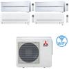 Mitsubishi Climatizzatore Condizionatore Mitsubishi Kirigamine Style + MSZ-AP20VGK Wifi R32 Quadri Split Inverter 9000 + 9000 + 7000 + 7000 BTU con U.E. MXZ-4F72VF NOVITÁ Classe A++/A+