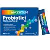 Massigen Probiotici Tripla Azione Integratore di Fermenti Lattici, 12 Stickpack