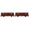 ARNOLD HN6578 RENFE SET 2 Carro chiuso JPD in livrea rosso Scala N 1/160