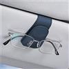 CGEAMDY Porta Occhiali da Sole Auto, Supporto Universale per Occhiali da Sole in Pelle per Auto con Chiusura Magnetica, Accessori per Auto per Contenere Occhiali da Sole Carte E Biglietti (Blu)