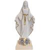 OVUNQUE PROTEGGIMI Statua Madonna Miracolosa o Immacolata Concezione cm 10, in Polvere di marmo. Piccola Statuetta della Madonnina. Medaglia Miracolosa in metallo.