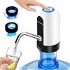 EASY SPEED EASYSPEED Dispenser Acqua con 2 Adattatori Portatile Distributore Acqua Con Pompa Dell'Acqua Elettrica Automatica Con Batteria Ricaricabile USB Da Per Casa,Campeggio Di Viaggio Ufficio, Bianco