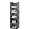 YOUDENOVA - Organizzatore per armadio, 5 ripiani, da appendere, colore: grigio