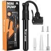 West Biking Mini pompa per bicicletta - Pompa ad aria in alluminio per bicicletta tutte le valvole, piccola pompa portatile per bicicletta, gonfiaggio rapido degli pneumatici, leggera mini pompa ad
