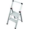 Gierre Slimstep BS200 - Sgabello Alluminio 2 Gradini - Parapetto Alto