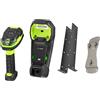 Zebra DS3678-ER - Scanner Industriale 1D, 2D, BT, Extended Range, Multi-IF, kit per carrelli elevatori, Nero/Verde.