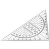 Squadra geometrica 45° in plastica personalizzata Jaden personalizzate o neutre