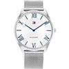 Tommy Hilfiger Orologio Analogico al Quarzo da uomo con cinturino in acciaio inossidabile argentato - 1710512