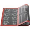silikomart | Tappeto in Silicone Microforato AIR MAT ECLAIR & CHOUX, 400x300 mm, Ideale per Cottura Dolci Uniforme, Antiscivolo e Antiaderente, Anima in Fibra di Vetro, Made in Italy