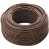 GENERICO Cavo elettrico cordina unipolare marrone antifiamma FS17 1 x 4 mm matassa 100 m