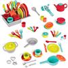 Battat - Set di giocoda cucina giocattolo - 71 pezzi di accessori per la cuisine finta - 4 coperti e posate - lavabile in lavastoviglie e senza preoccupazioni - 2 anni+