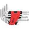 KS Tools 151.4780 Set chiavi maschio ad esagono incassato con testa a sfera, 10 pz, corta, 1,5-10mm