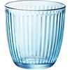 Bormioli Rocco & Figlio- Line Bicchiere per Acqua, Colore Blu, BOR1239, 6 pezzi