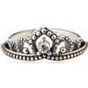 PANDORA Anello Moments Regal con tiara in argento Sterling con zirconia cubica trasparente, 48