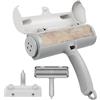 Zivacate Togli Peli Animali Rullo, [Manico Esteso e Spazzata più Ampia] Animali Domestici peli Rimozione, Riutilizzabile Levapelucchi, Rullo peli Animali(grigio chiaro)