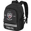 PRO-DG PRODG Tiger-Zaino Fight FAN 2.0, Nero, 31 x 44 cm, Capacità 24 L