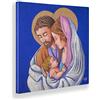 Quadro moderno Capezzale sacra famiglia 46x65 cm THE KISS CERAMIC