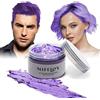 Mifeloy Colorazione temporanea per i capelli, viola, 125 ml, crema istantanea per un'acconciatura naturale per uomini e donne, per feste, cosplay, Halloween