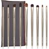 ENZO KEN Pennello Ombretto Naturale Capelli di Capra Set, Set di Pennelli per Ombretti per Capelli di Cavallo, Pennello per Contorno Naso Piccolo, Pennello per Ombretti Angolato, Occhi. E200