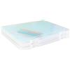 Co-link Portable A4 File Box Transparent Plastic Box Office Supplies Holder Document Paper Protector Desk Paper Organizers Case PP Storage Collections Container Magazine Organizers Box Case (2PCS)