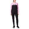 GivovaTuta Donna 100 G/Collo con banda in felpa,XL,Viola/Nero,Donna
