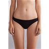 Intimissimi Slip Alto In Pizzo E Cotone Nero