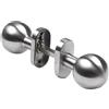 Amig - Pomolo/Maniglia rotonda per porta interna - Mod. 11AL - Impugnatura ergonomica - Rosetta rotonda - Acciaio inox 18/8 satinato - Ø62 x 77 mm