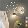 KZT Applique da Parete LED per Bambini Moderna Dimmerabile lampade da comodino Astronauta Spaziale Luce a Muro Interni per Vivaio Stanza Bambin Cameretta camera da letto comodino Soggiorno illuminazione