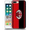 Head Case Designs Licenza Ufficiale AC Milan Rosso E Nero Stemma Custodia Cover in Morbido Gel Compatibile con Apple iPhone 7 Plus/iPhone 8 Plus